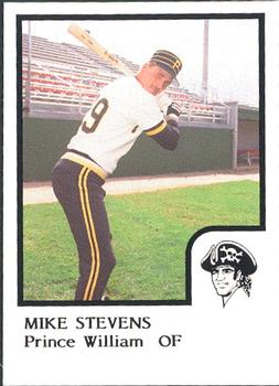 1986 ProCards Prince William Pirates #26 Mike Stevens Front