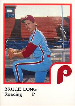 1986 ProCards Reading Phillies #15 Bruce Long Front