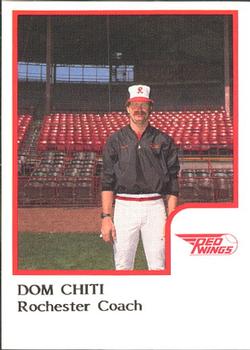 1986 ProCards Rochester Red Wings #NNO Dom Chiti Front