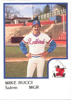 1986 ProCards Salem Red Birds #2 Mike Bucci Front