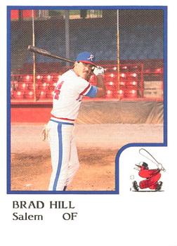 1986 ProCards Salem Red Birds #12 Brad Hill Front