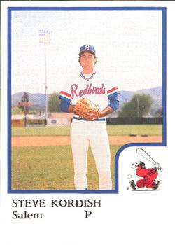 1986 ProCards Salem Red Birds #15 Steve Kordish Front