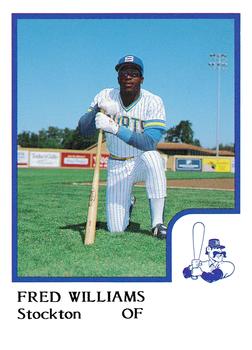 1986 ProCards Stockton Ports #26 Fred Williams Front