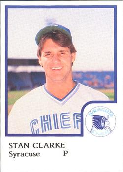1986 ProCards Syracuse Chiefs #NNO Stan Clarke Front