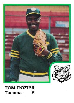 1986 ProCards Tacoma Tigers #4 Tom Dozier Front