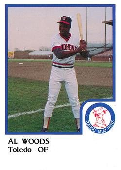 1986 ProCards Toledo Mud Hens #24 Alvis Woods Front