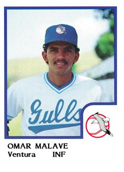 1986 ProCards Ventura Gulls #NNO Omar Malave Front