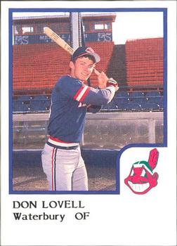 1986 ProCards Waterbury Indians #15 Don Lovell Front