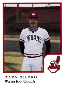 1986 ProCards Waterloo Indians #1 Brian Allard Front