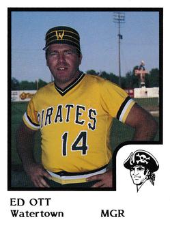 1986 ProCards Watertown Pirates #16 Ed Ott Front