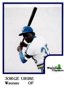 1986 ProCards Wausau Timbers #26 Jorge Uribe Front