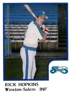 1986 ProCards Winston-Salem Spirits #NNO Rick Hopkins Front