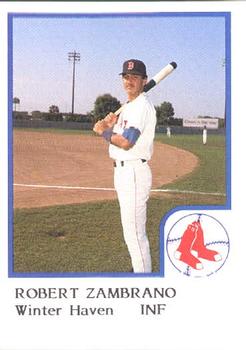 1986 ProCards Winter Haven Red Sox #NNO Robert Zambrano Front