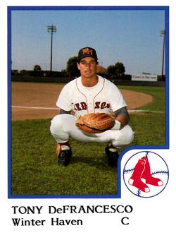 1986 ProCards Winter Haven Red Sox #NNO Tony DeFrancesco Front