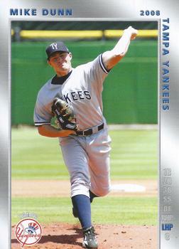 2008 Grandstand Tampa Yankees #10 Mike Dunn Front