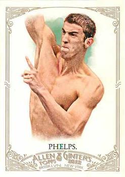2012 Topps Allen & Ginter #129 Michael Phelps Front