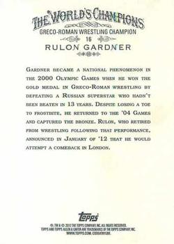 2012 Topps Allen & Ginter #16 Rulon Gardner Back