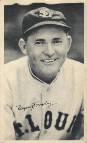 1936 National Chicle Fine Pen Premiums (R313) #NNO Rogers Hornsby Front