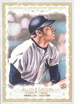 2012 Topps Allen & Ginter - Baseball Highlights Sketches #BH-14 Mickey Mantle Front