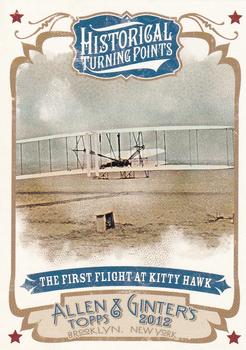 2012 Topps Allen & Ginter - Historical Turning Points #HTP15 The First Flight at Kitty Hawk Front