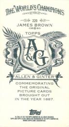2012 Topps Allen & Ginter - Mini A & G Back #220 James Brown Back