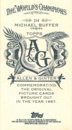 2012 Topps Allen & Ginter - Mini A & G Back #314 Michael Buffer Back