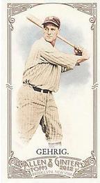 2012 Topps Allen & Ginter - Mini A & G Back Red #196 Lou Gehrig Front