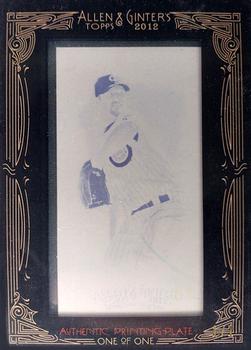2012 Topps Allen & Ginter - Mini Framed Printing Plates Cyan #342 Ryan Dempster Front