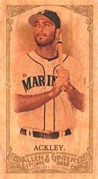 2012 Topps Allen & Ginter - Mini Wood #28 Dustin Ackley Front