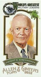 2012 Topps Allen & Ginter - Mini World's Greatest Military Leaders #ML-10 Dwight D. Eisenhower Front