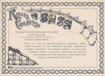 2012 Topps Allen & Ginter - Rollercoaster Cabinets #RC1 Leap-the-Dips Back