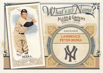 2012 Topps Allen & Ginter - What's in a Name? #WIN10 Yogi Berra Front