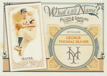 2012 Topps Allen & Ginter - What's in a Name? #WIN74 Tom Seaver Front