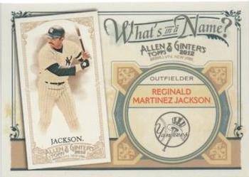 2012 Topps Allen & Ginter - What's in a Name? #WIN94 Reggie Jackson Front
