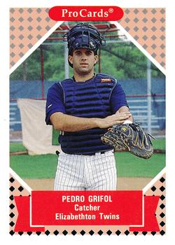 1991-92 ProCards Tomorrow's Heroes #101 Pedro Grifol Front