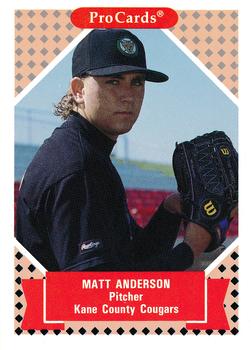 1991-92 ProCards Tomorrow's Heroes #11 Matt Anderson Front