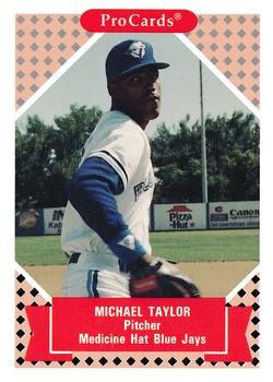 1991-92 ProCards Tomorrow's Heroes #176 Michael Taylor Front