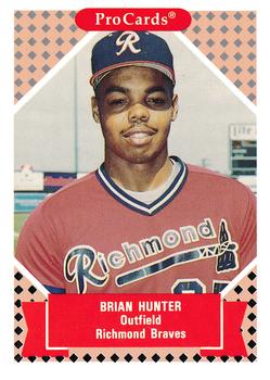 1991-92 ProCards Tomorrow's Heroes #177 Brian Hunter Front
