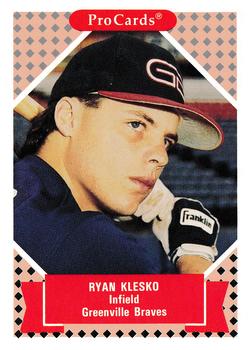 1991-92 ProCards Tomorrow's Heroes #181 Ryan Klesko Front