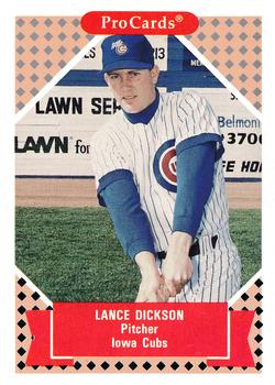 1991-92 ProCards Tomorrow's Heroes #199 Lance Dickson Front