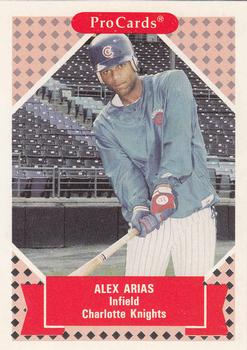 1991-92 ProCards Tomorrow's Heroes #202 Alex Arias Front