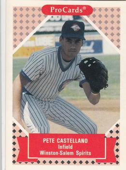 1991-92 ProCards Tomorrow's Heroes #204 Pedro Castellano Front