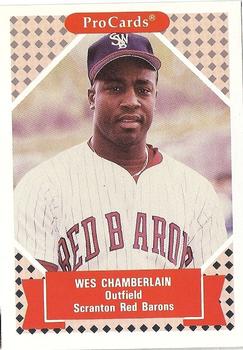 1991-92 ProCards Tomorrow's Heroes #295 Wes Chamberlain Front