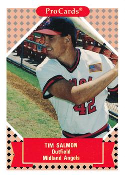 1991-92 ProCards Tomorrow's Heroes #32 Tim Salmon Front