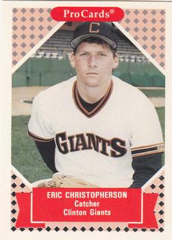 1991-92 ProCards Tomorrow's Heroes #354 Eric Christopherson Front