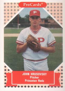 1991-92 ProCards Tomorrow's Heroes #221 John Hrusovsky Front