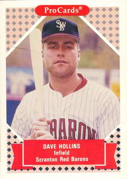 1991-92 ProCards Tomorrow's Heroes #296 Dave Hollins Front