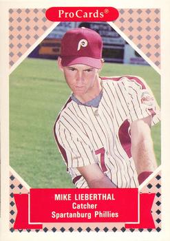 1991-92 ProCards Tomorrow's Heroes #302 Mike Lieberthal Front