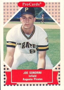 1991-92 ProCards Tomorrow's Heroes #310 Joe Sondrini Front