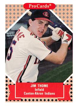 1991-92 ProCards Tomorrow's Heroes #50 Jim Thome Front